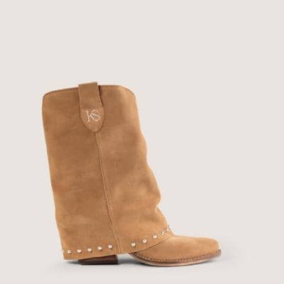 Italian suede ankle boots for resellers