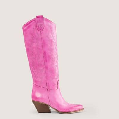 KALI - Яркие розовые сапоги 