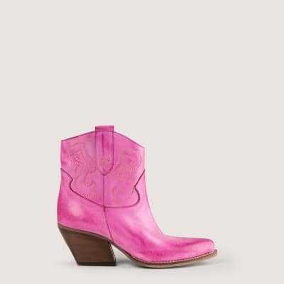 Italian pink cowboy boots for resellers