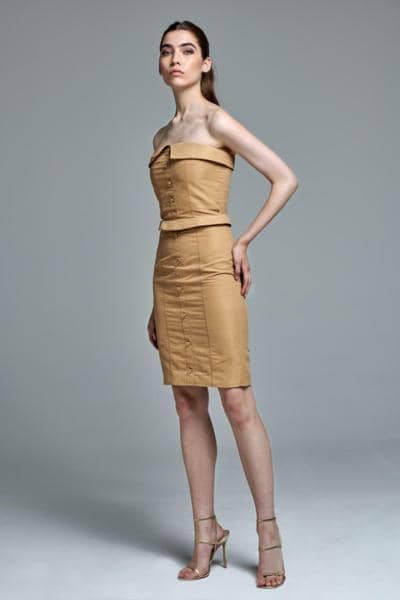 MITRANI YARDEN OR - Vestido sem alças 