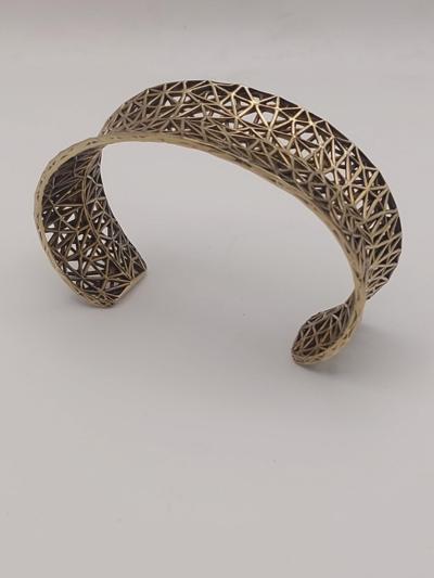 Bracciale aperto in ottone made in Italy all'ingrosso per rivenditori