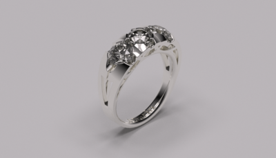 ABARIN - Anillo de lujo con diamantes 