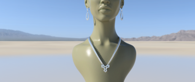 ABARIN - Conjunto de pingentes de prata 