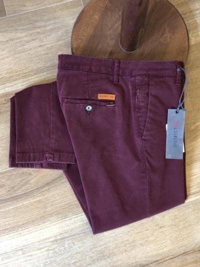 ACCARDO 1968 - Chinos elegantes da Borgonha 