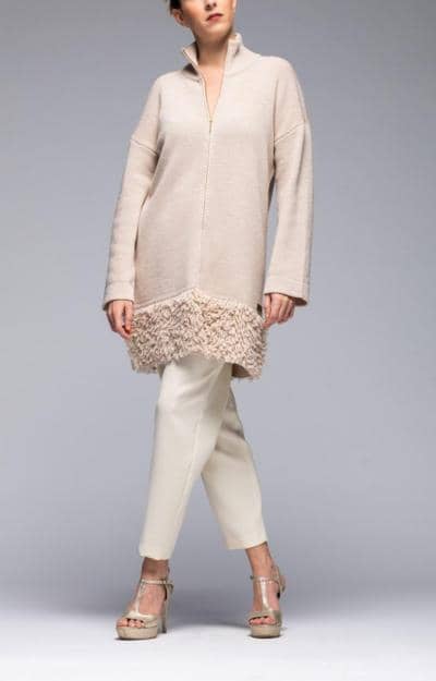 AF MAGLIERIA - Giacca Fondo Frange 