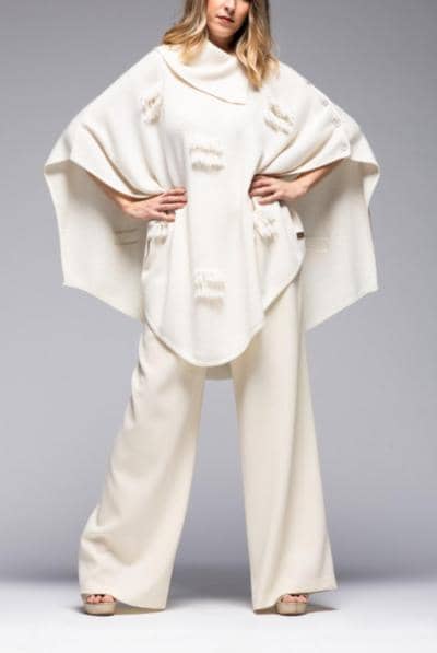 AF MAGLIERIA - Mantella Motivo Frange 