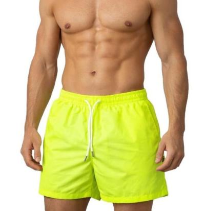 AGHÉ MARE - 269 pantalones cortos amarillo neón 
