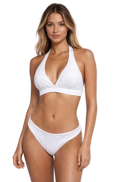 AGHÉ MARE - 271 Textured White Bikini