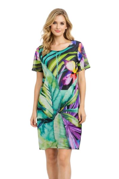 AGHÉ MARE - 210 Tropical Print Dress