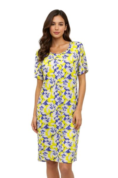 AGHÉ MARE - Vestido com mangas florais tamanho 200 
