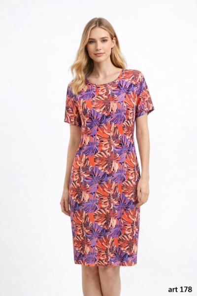 AGHÉ MARE - 178 Tropical Print Dress