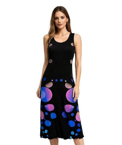 AGHÉ MARE - Vestido midi de bolinhas 207 