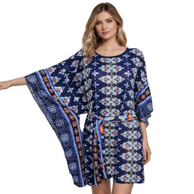 AGHÉ MARE - Caftan com estampa geométrica 202 