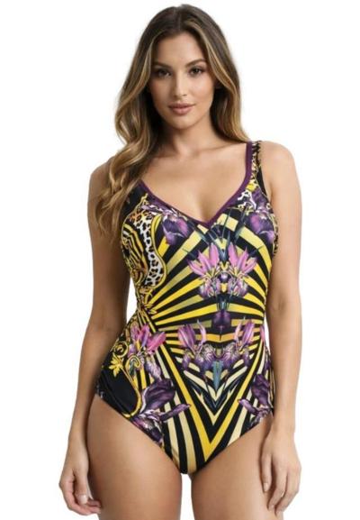 AGHÉ MARE - 76 Costume da bagno con stampa barocca 