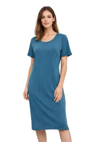 AGHÉ MARE - 191 Teal Jersey Dress