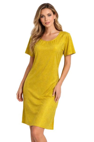 AGHÉ MARE - 206 Shimmer Yellow Dress