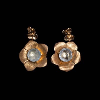 ART JEWELLERY TUSCANY - Brincos gravados com petúnia 