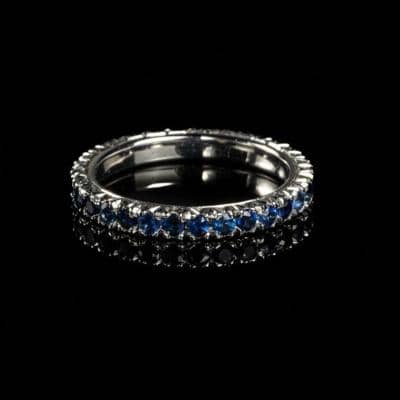 ART JEWELLERY TUSCANY - Anel Veretta com safira 