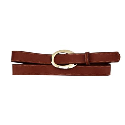 ALTA MODA BELT - Кожаный пояс коньячного цвета 
