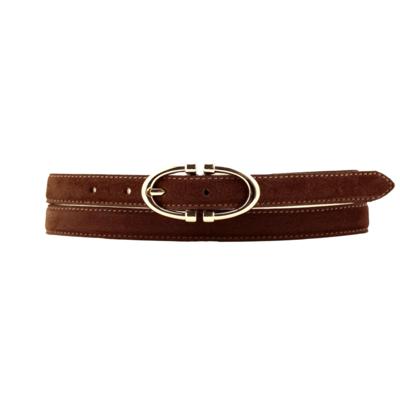 ALTA MODA BELT - Замшевый ремень с золотой пряжкой 
