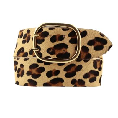 ALTA MODA BELT - Cinturón alto de poni leopardo 