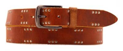 ALTA MODA BELT - Cintura da uomo in pelle di 3,5 cm 