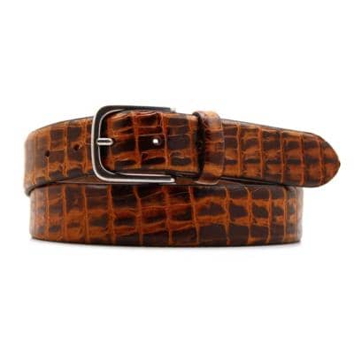 ALTA MODA BELT - Мужской кожаный ремень шириной 3,5 см. 