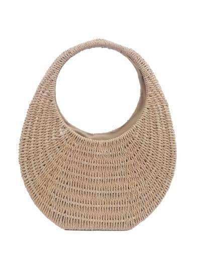 Bolso de paja elegante, hecho en Italia, para revendedores.