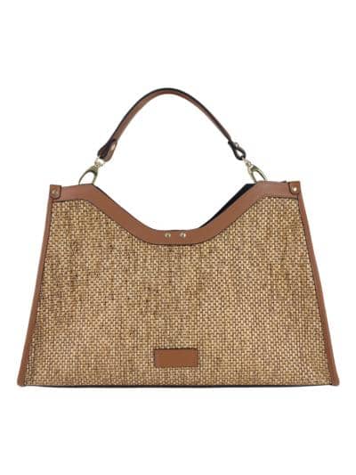 FLORENCE LEATHER - Bolsa de ráfia 