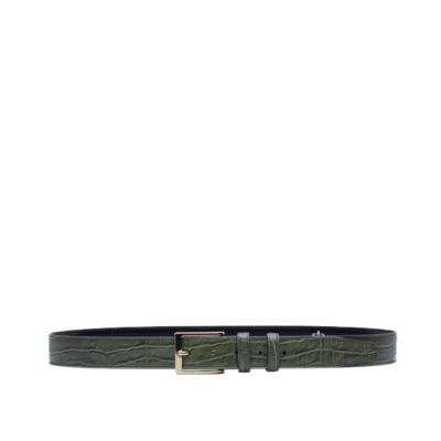 ANDREA NOBILE - Ремень из оливковой кожи крокодила 
