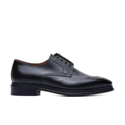 Black Italian leather dress shoe for resellers wholesale