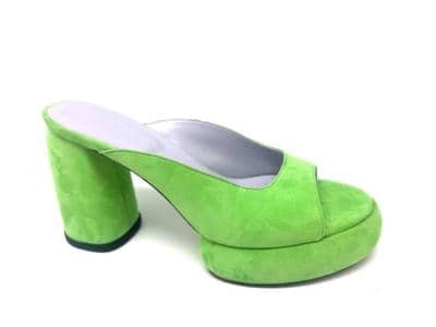 ATELIER GABRI - Яркие зеленые мюли 