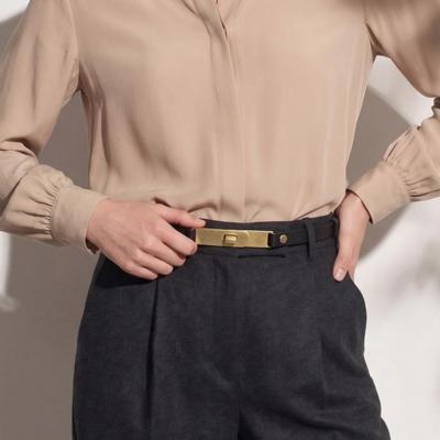Elegant Italian gold buckle belt for resellers wholesale