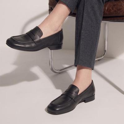 Italian black leather loafers for resellers wholesale