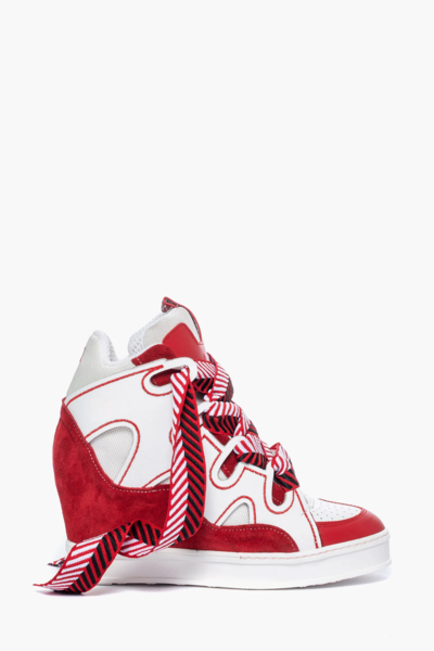 ALESSANDRO COLLECTION - Baskets compensées rouges 