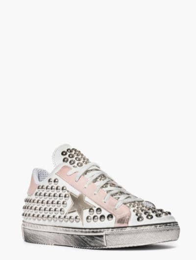 ALESSANDRO COLLECTION - Кроссовки со звездами и заклепками 