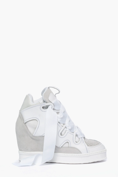 ALESSANDRO COLLECTION - Baskets compensées blanches 