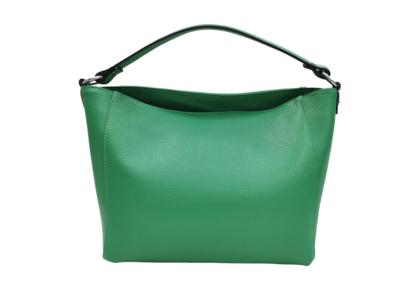 BAGOO e FI - Изумрудная кожаная сумка-хобо 