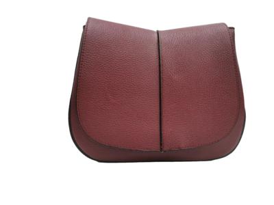BAGOO e FI - Сумка-седло бордового цвета из кожи 
