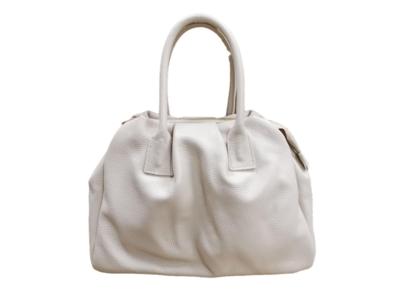 White leather tote bag made in Italy for resellers
