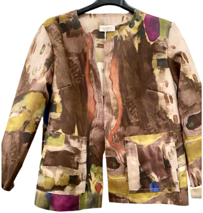Chaqueta italiana con diseño abstracto para mayoristas