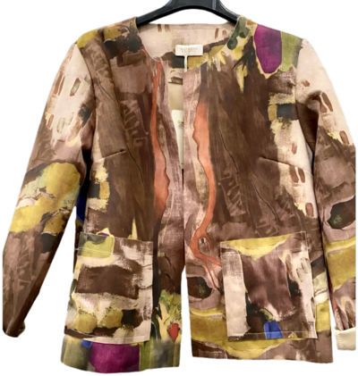 Italian manufacturer abstract print jacket for resellers wholesale