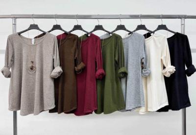 Italian manufacturer wholesale women's long sleeve tops