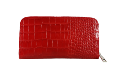 BAGOO&FI - Zipped wallet in Croc