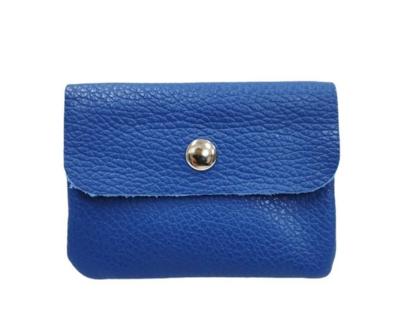 BAGOO e FI - Кошелек для монет из лазурной кожи 