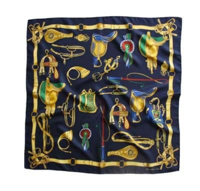 BARINDELLI e TREZZI - Lenço quadrado de seda 