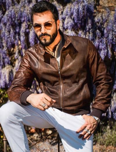 MASSIMO ROMOLINI - TRENDY NABUK BOMBER 