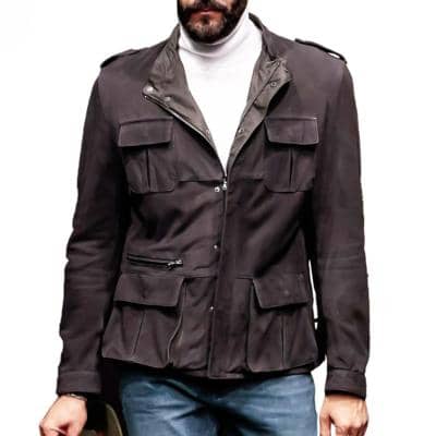 MASSIMO ROMOLINI - JAQUETA NABUK ELEGANTE 