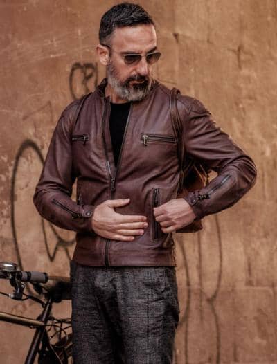 MASSIMO ROMOLINI - TRENDY MEN'S BIKER 