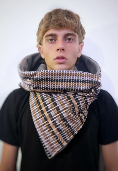 Italian patterned scarf for resellers, warm and stylish